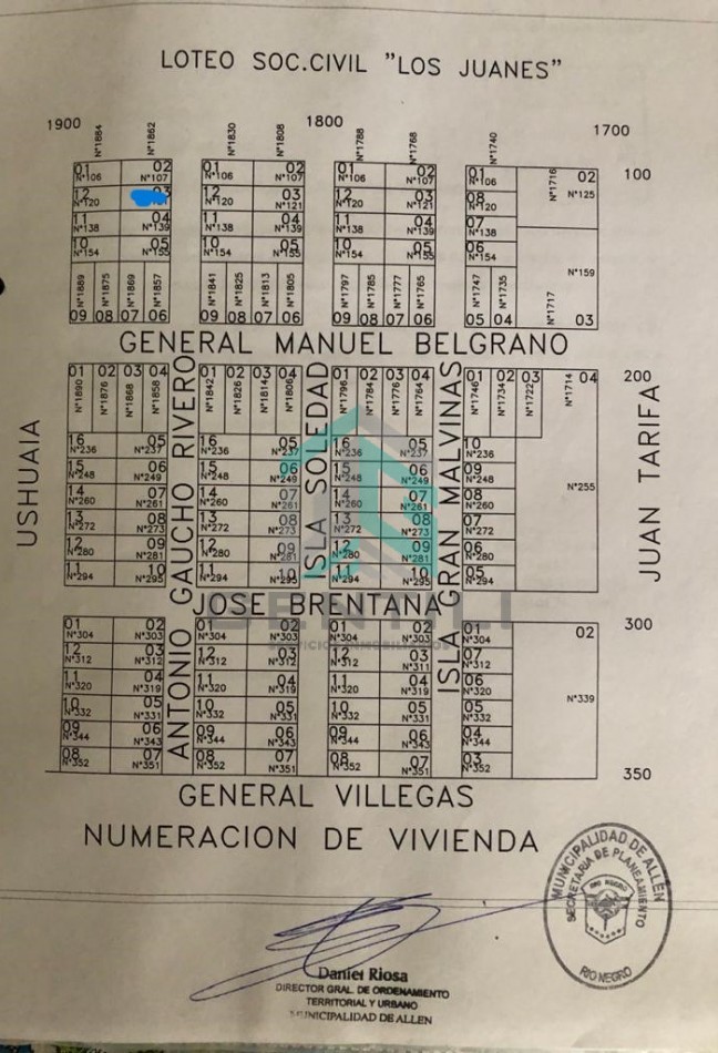 TERRENO - VENTA - B° LOS JUANES - ALLEN -RIO NEGRO